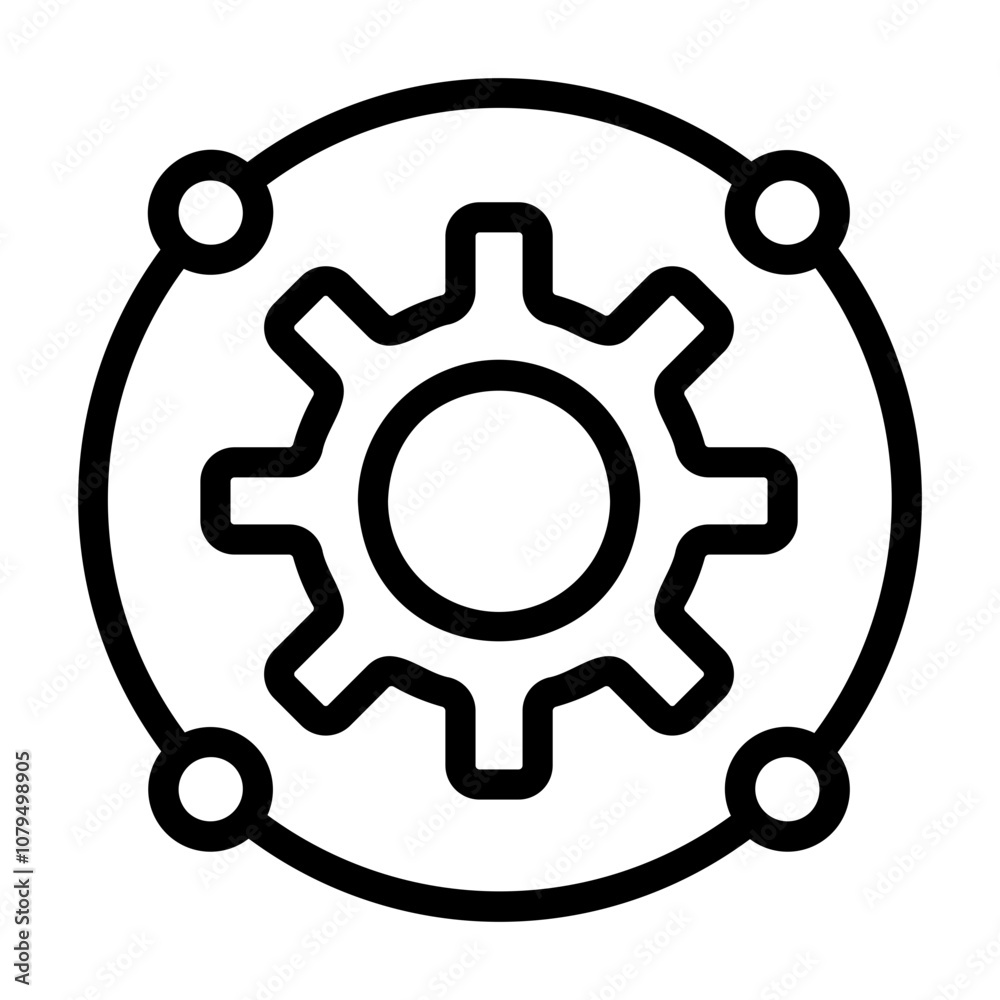 Fototapeta premium technical support Line Icon