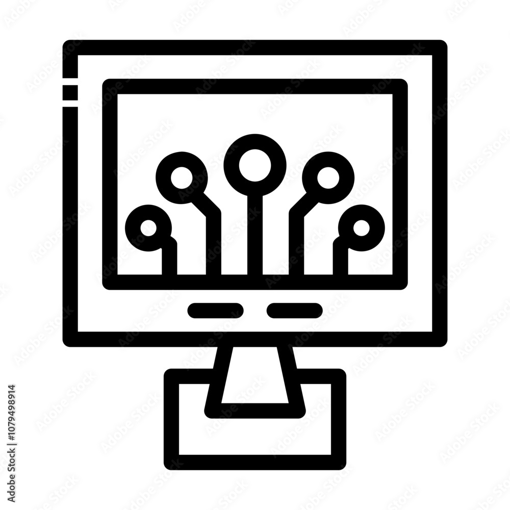 technology Line Icon technology Line Icon