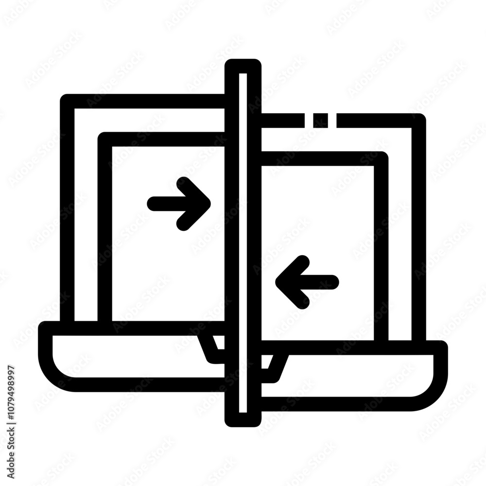 content sync Line Icon