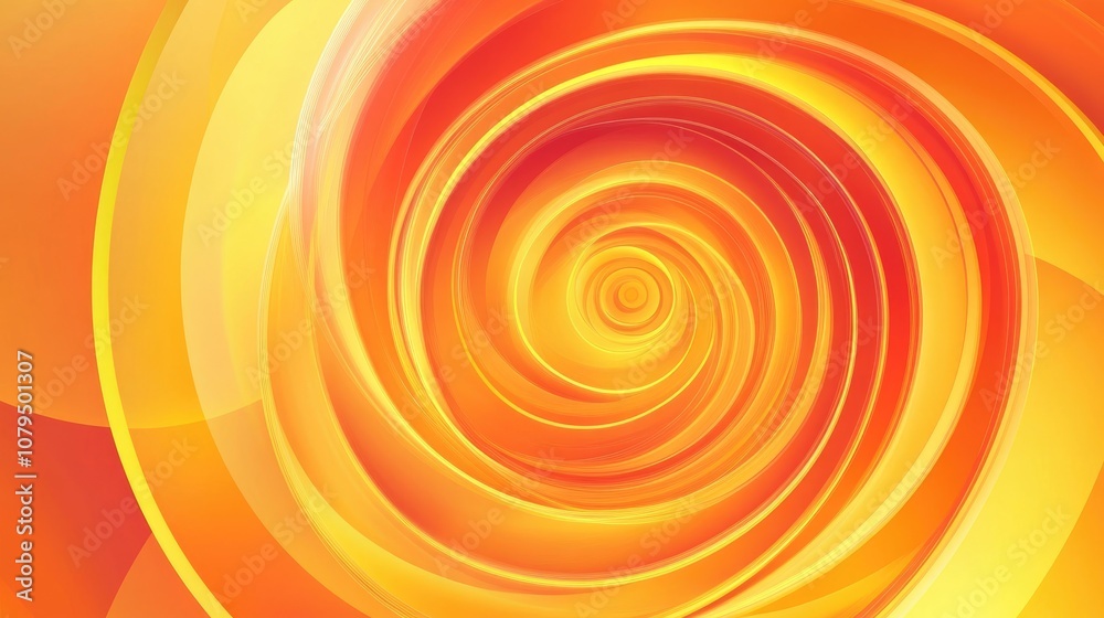 Circular frame with a radiant circle design featuring a glowing spiral in vibrant shades of yellow and orange Circular frame with a radiant circle design featuring a glowing spiral in vibrant shades of yellow and orange