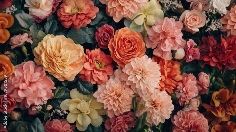 custom made wallpaper toronto digitalFloral backdrop for decorative and design purposes