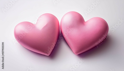 heart on a pink background