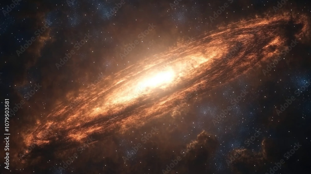 3D cartoon depiction of nebulosity in the Milky Way 3D cartoon depiction of nebulosity in the Milky Way