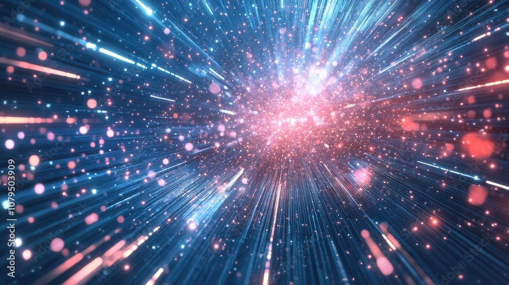 White abstract background featuring a 3D cartoon rendering of a high tech network cyberspace grid and a starry outer space texture 3D illustration White abstract background featuring a 3D cartoon rendering of a high tech network cyberspace grid and a starry outer space texture 3D illustration