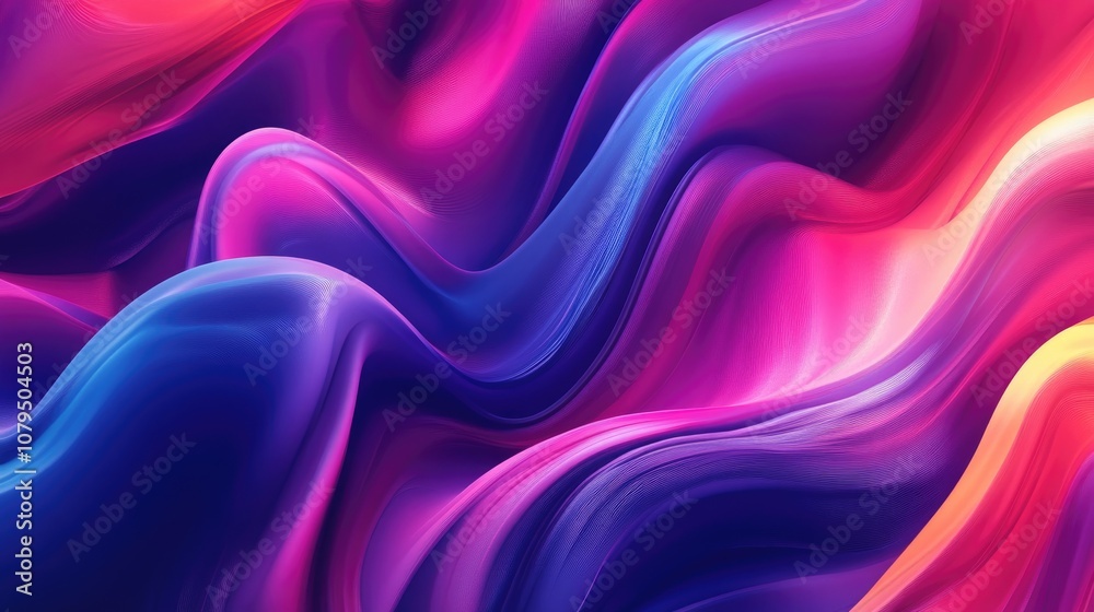 Obraz premium 3D illustration of an abstract digital background in a cartoon rendering style