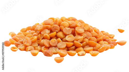 Baked beans on white transparent background 