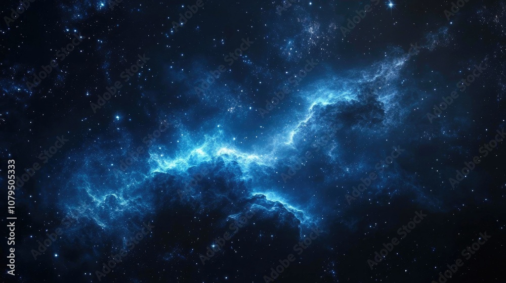 Space Nebula in 3D cartoon rendering Space Nebula in 3D cartoon rendering