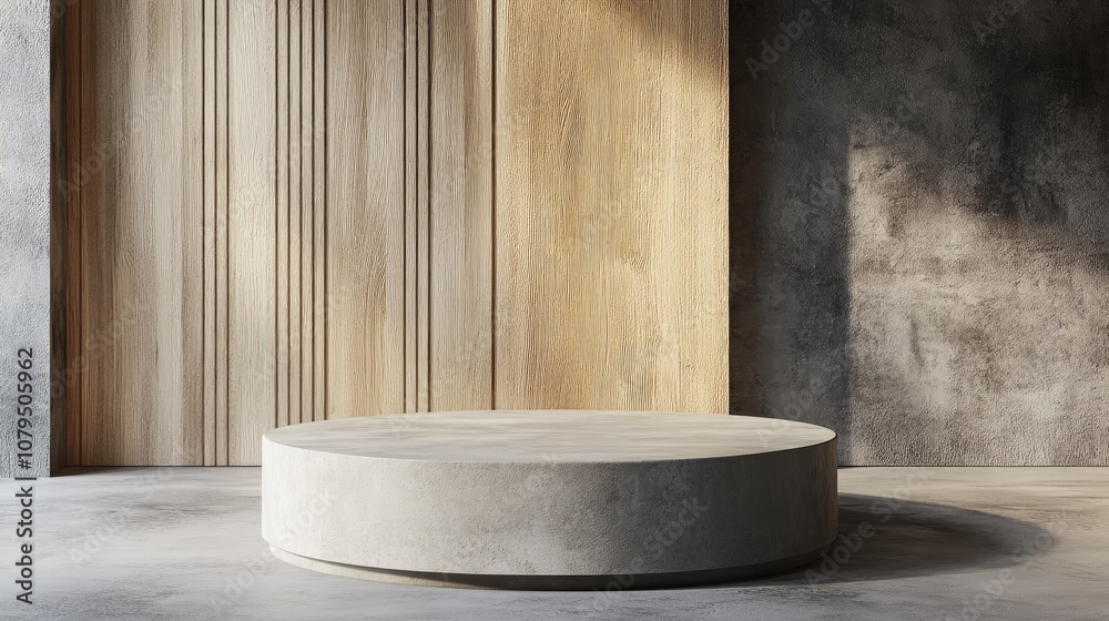 3D Render of a Minimalist Empty Podium 3D Render of a Minimalist Empty Podium