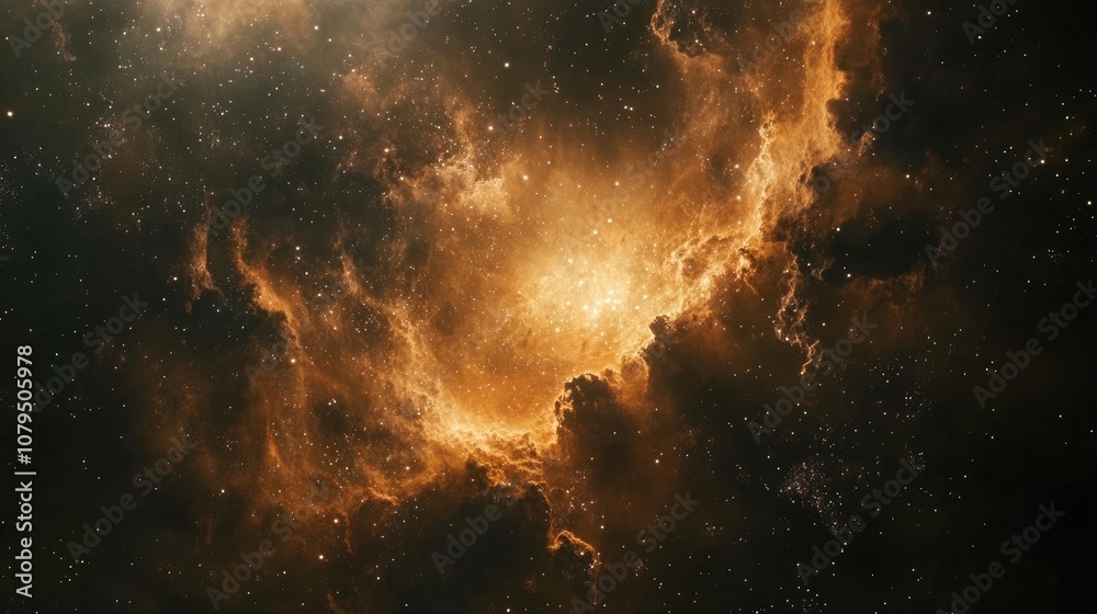 Fototapeta premium Nebula of stars dust and gas in a distant galaxy