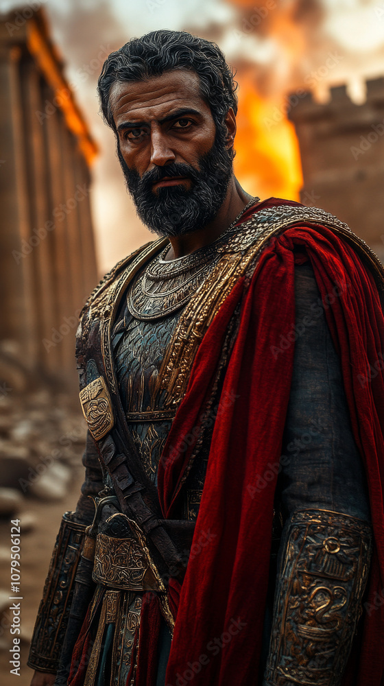 Naklejka premium An elite Persian warrior