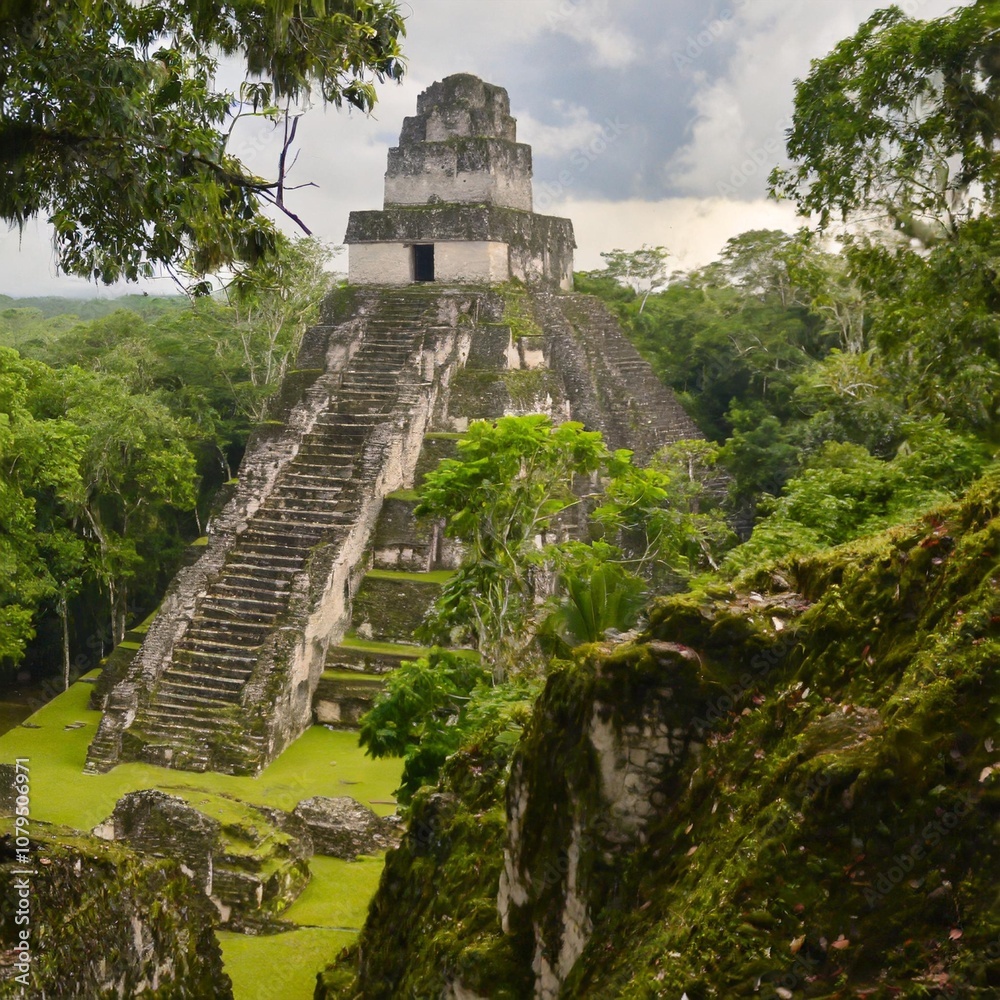 The Lush Jungles and Towering Mayan Temples of Tikal, Guatemala, Hidden Amidst Dense Tropical Rainforests, A Symbol of Ancient Civilizations and Natural Beauty in Central America The Lush Jungles and Towering Mayan Temples of Tikal, Guatemala, Hidden Amidst Dense Tropical Rainforests, A Symbol of Ancient Civilizations and Natural Beauty in Central America
