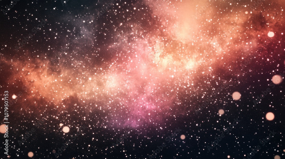 Abstract cosmic background in 3D cartoon rendering Abstract cosmic background in 3D cartoon rendering