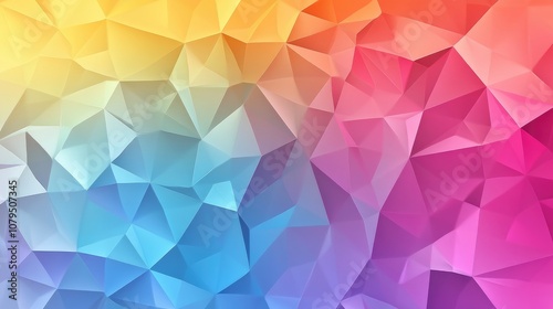 Colorful abstract background featuring multicolored geometric polygons