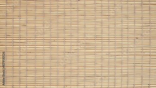 large bamboo mat background with tightly woven strands creating a natural and textured surface, woven, traditional