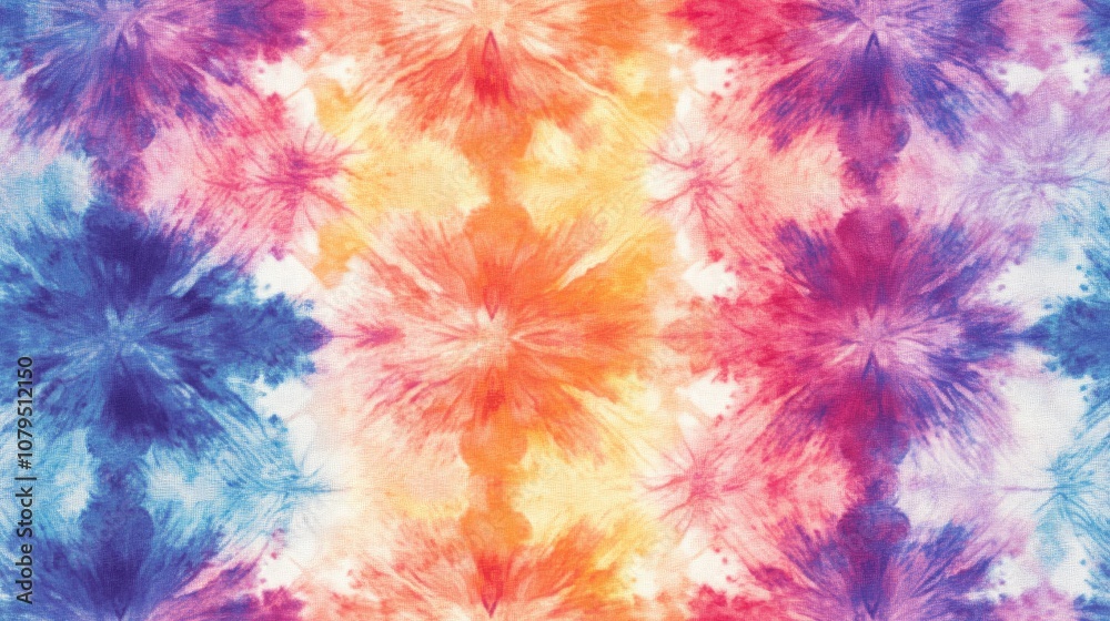 Seamless abstract tie dye pattern on fabric Seamless abstract tie dye pattern on fabric