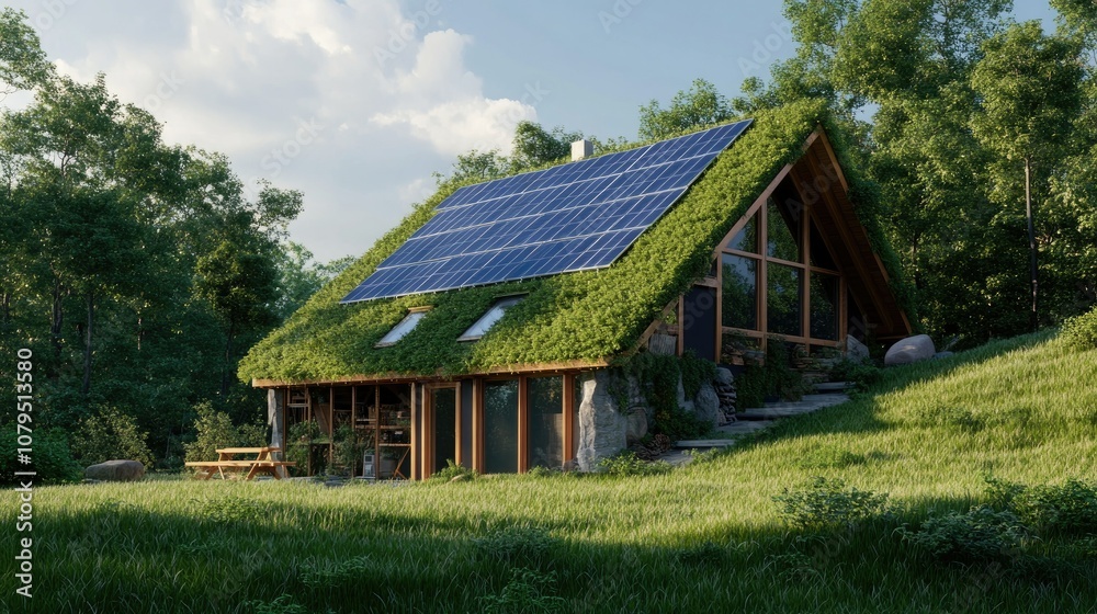 Eco-Friendly House Surrounded by Nature Eco-Friendly House Surrounded by Nature
