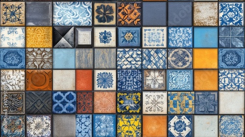 An illustration of seamless tile textures