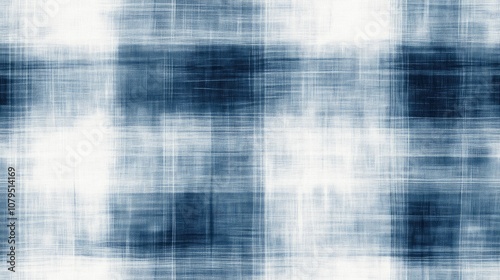 Soft subtle gingham plaid background pattern featuring a blurry checkered melange effect Seamless tartan check fabric design with an all over print