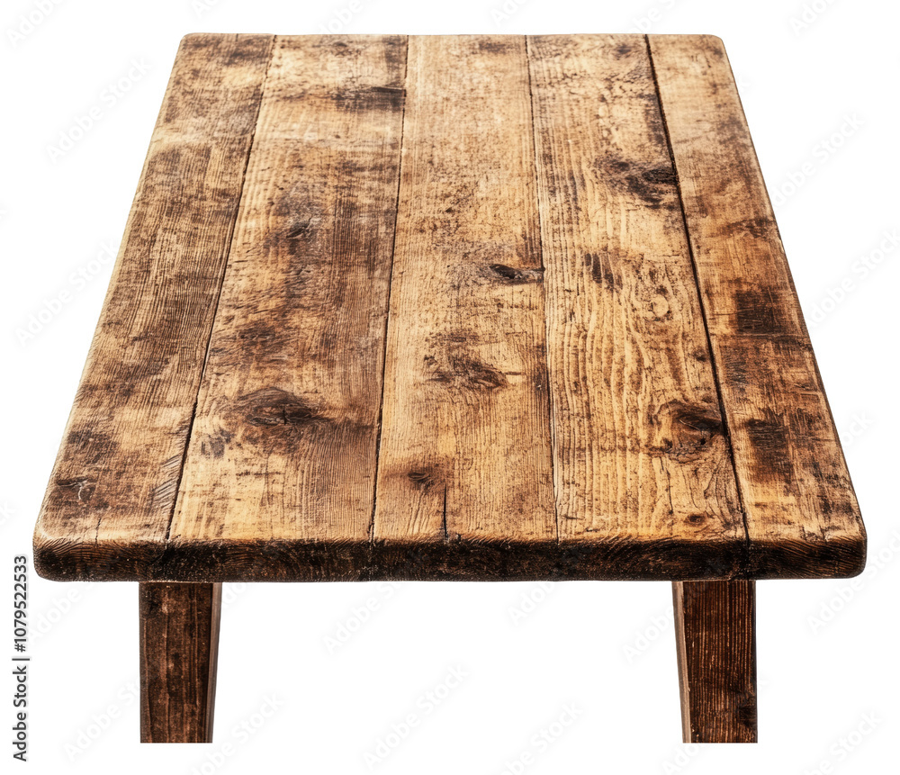 PNG Natural-finish rustic wooden table PNG Natural-finish rustic wooden table