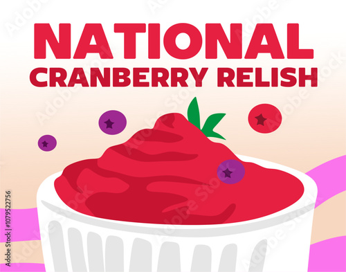 National cranberry relish day with delicious cranberry relish