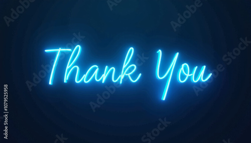 Stunning Neon Thank You Sign