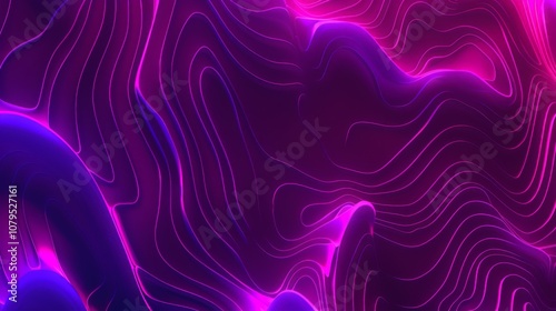 Wallpaper Abstract background forming with pink and blue neon waves, a futuristic background for wallpapers