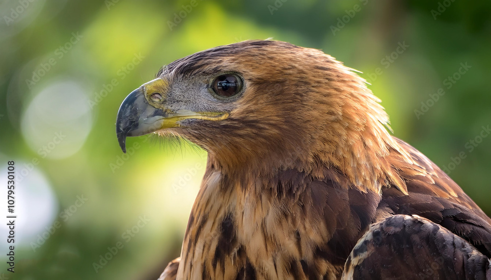 Eagle bird isolated with blur green bokeh background Eagle bird isolated with blur green bokeh background