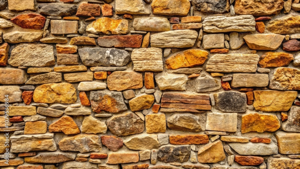 Fototapeta premium Stone wall texture background with rough and natural surface, stone, wall, texture, background, rough, natural, surface