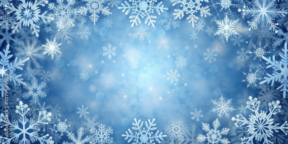 Winter-themed PPT template with snowflakes and frost design, winter, template, PPT template, slide, flyer, postcard Winter-themed PPT template with snowflakes and frost design, winter, template, PPT template, slide, flyer, postcard