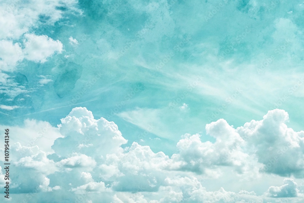 Soft, blended blue-green watercolor background with wispy white clouds and subtle color bleed, bluegreen, gentle hue, watercolor, cloudy Soft, blended blue-green watercolor background with wispy white clouds and subtle color bleed, bluegreen, gentle hue, watercolor, cloudy
