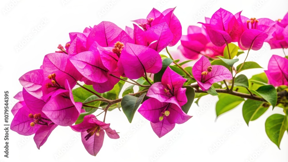 Vibrant bougainvillea flower isolated on white background, bougainvillea, paperflower, colorful, street, tropical, decorative Vibrant bougainvillea flower isolated on white background, bougainvillea, paperflower, colorful, street, tropical, decorative