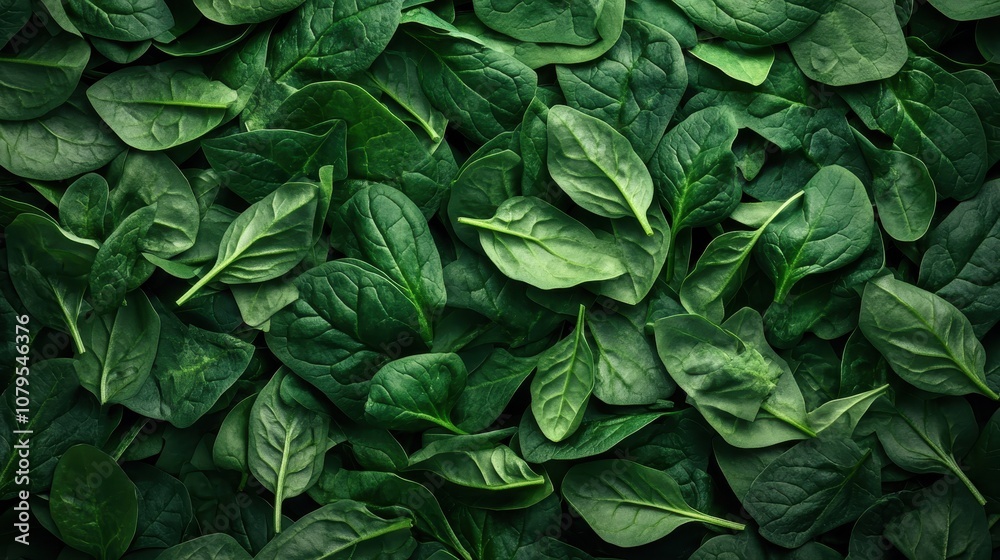 Fresh Green Spinach Leaves Texture Background - Vegan Food, Nature, Green, Healthy, Organic Fresh Green Spinach Leaves Texture Background - Vegan Food, Nature, Green, Healthy, Organic