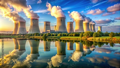 Nuclear power plant Temelin in Czech Republic, Europe, Energy, Nuclear, Power, Plant, Temelin, Czech Republic photo