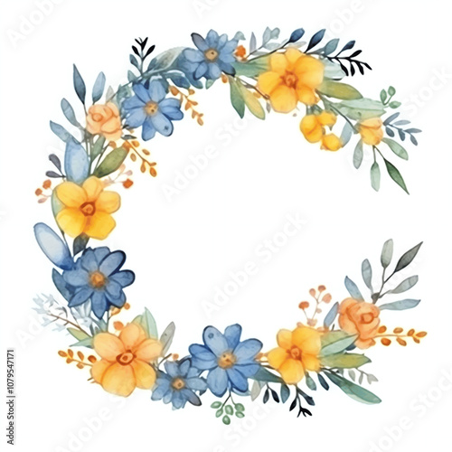 Floral selection frames.  branches, white flowers, leaves on white background. Greenery wedding invitations.  