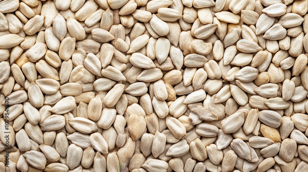 Close-up Texture of White Sunflower Seeds - Natural Background Close-up Texture of White Sunflower Seeds - Natural Background