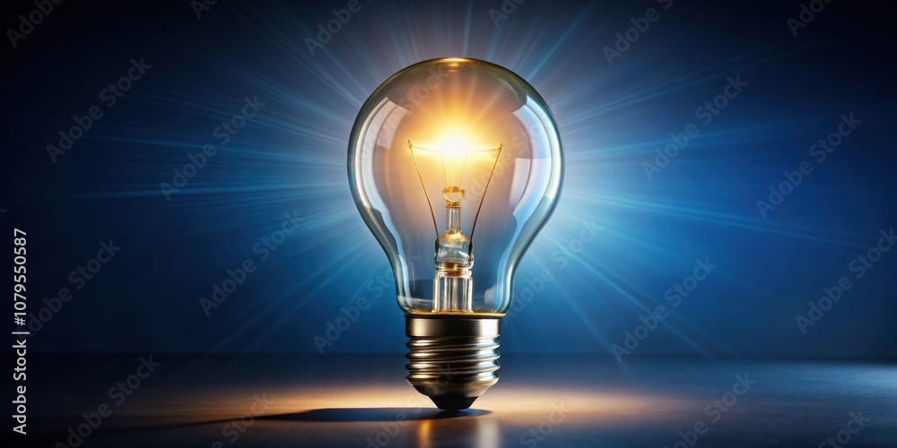 Glowing light bulb, light, bulb, illuminated, bright, energy, idea, invention, technology, innovation, creativity Glowing light bulb, light, bulb, illuminated, bright, energy, idea, invention, technology, innovation, creativity