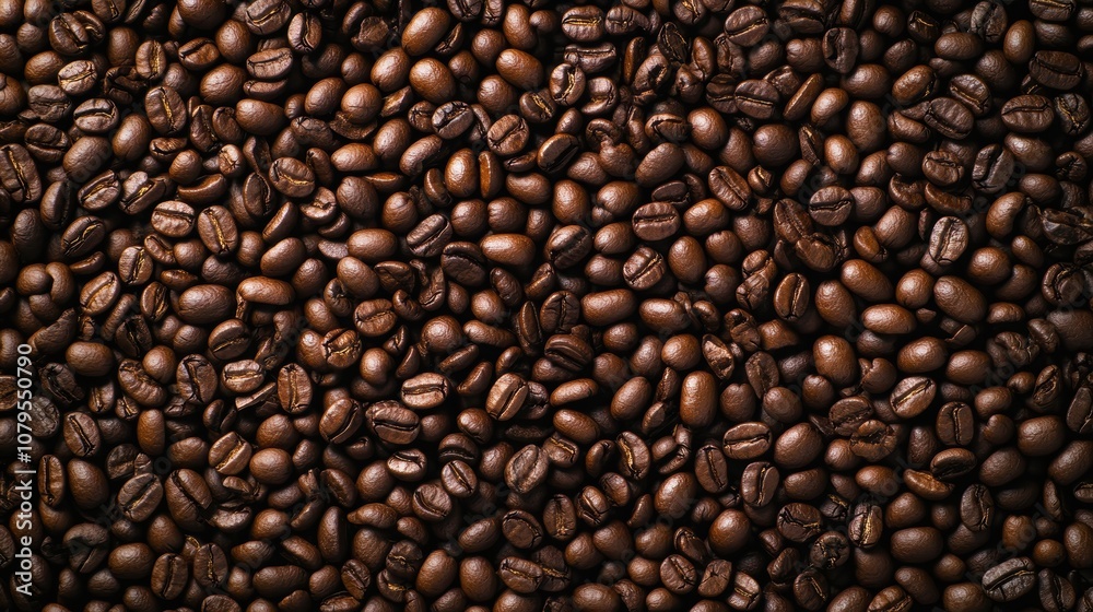 Close Up Texture of Roasted Coffee Beans, Perfect for Coffee Shop Menu Design, Packaging, or Background. Close Up Texture of Roasted Coffee Beans, Perfect for Coffee Shop Menu Design, Packaging, or Background.