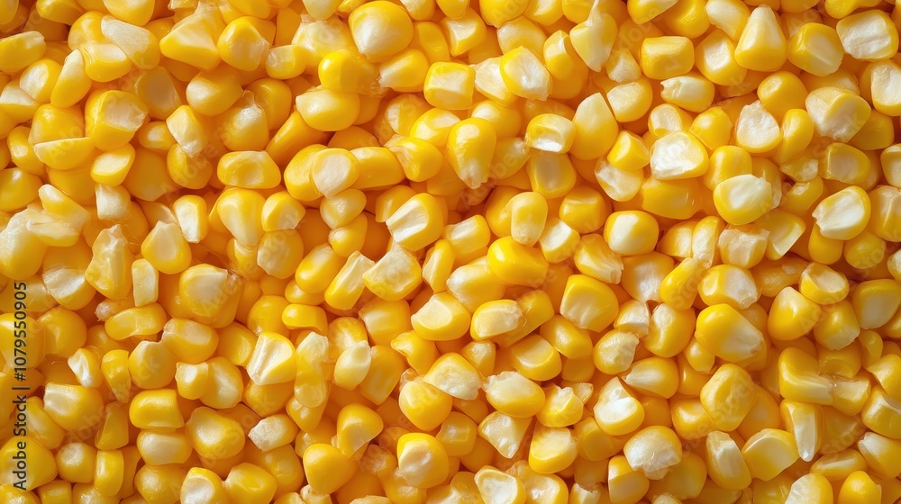 Close-up Texture of Fresh Yellow Corn Kernels - Background Image Close-up Texture of Fresh Yellow Corn Kernels - Background Image