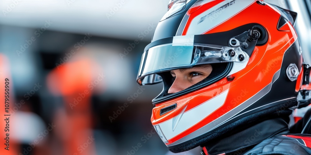 Formula one racing driver preparing for competition at circuit dynamic portrait action-focused excitement Formula one racing driver preparing for competition at circuit dynamic portrait action-focused excitement