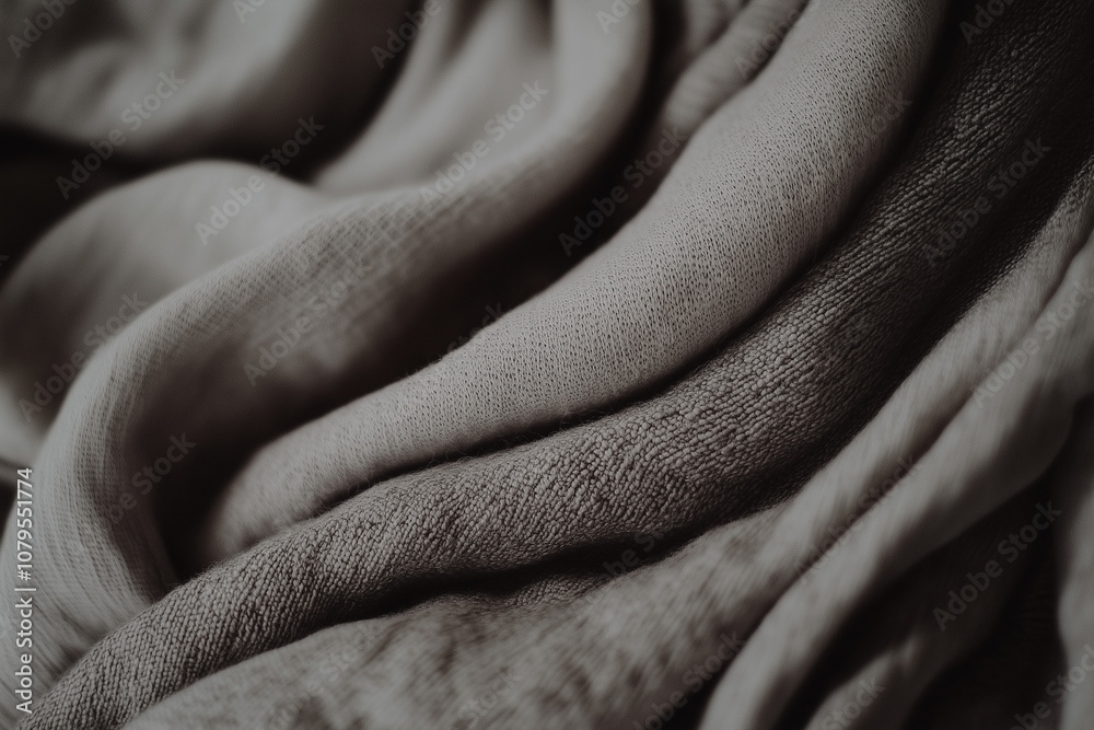 Close up shot gray cloth texture in basket waiting for laundry machine, Selective focus wool cloth texture. Close up shot gray cloth texture in basket waiting for laundry machine, Selective focus wool cloth texture.