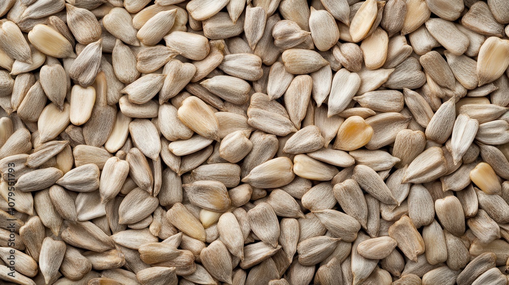 Close-up Texture of Raw Sunflower Seeds - Natural Background, Food Photography Close-up Texture of Raw Sunflower Seeds - Natural Background, Food Photography
