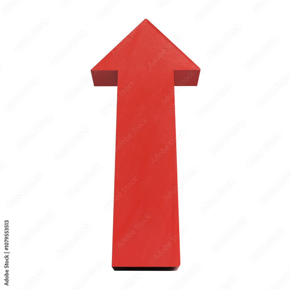 The Red Arrow png image for Business or decor concept 3d rendering. The Red Arrow png image for Business or decor concept 3d rendering.