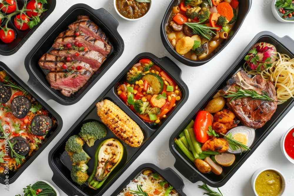 Delicious and Healthy Food in Containers Delicious and Healthy Food in Containers