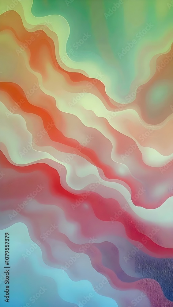 Abstract fluid design in vibrant colors with waves and curves creating depth and movement. Generative AI Abstract fluid design in vibrant colors with waves and curves creating depth and movement. Generative AI
