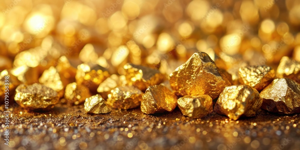 Golden background with a close-up of gold ore nuggets and crystals , gold, background, ore, nugget, close-up, crystals, shiny Golden background with a close-up of gold ore nuggets and crystals , gold, background, ore, nugget, close-up, crystals, shiny