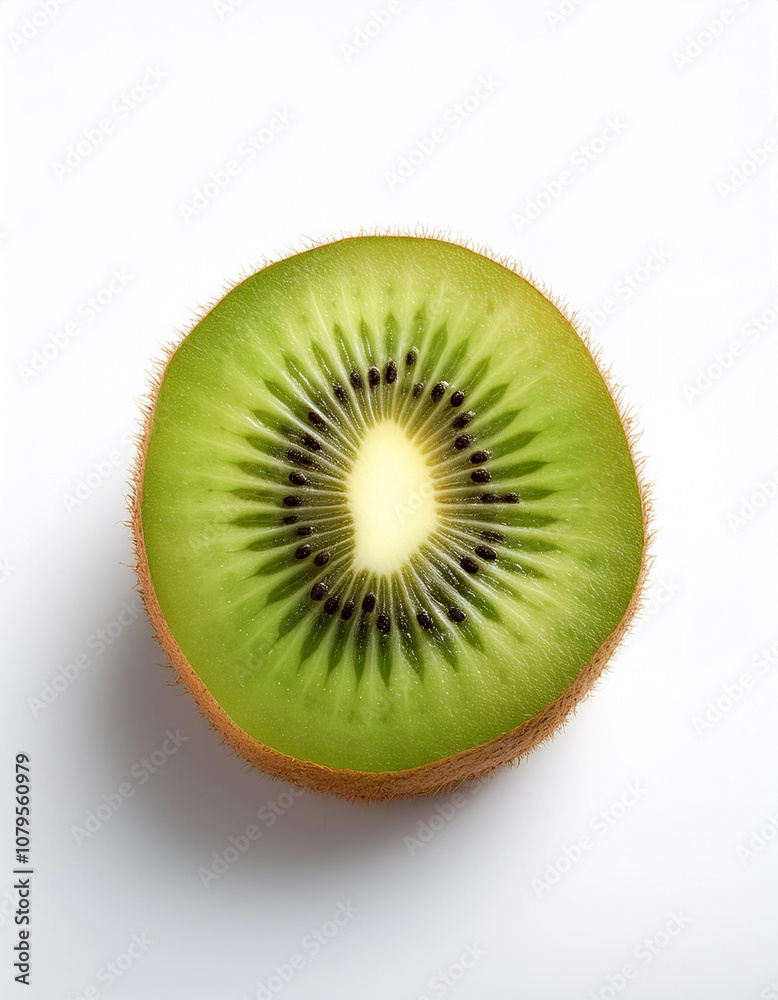 Kiwi sliced, isolated on a white Kiwi sliced, isolated on a white