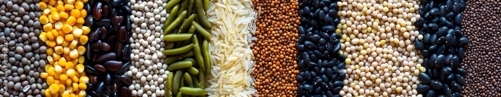Variety of Beans, Grains and Seeds Variety of Beans, Grains and Seeds