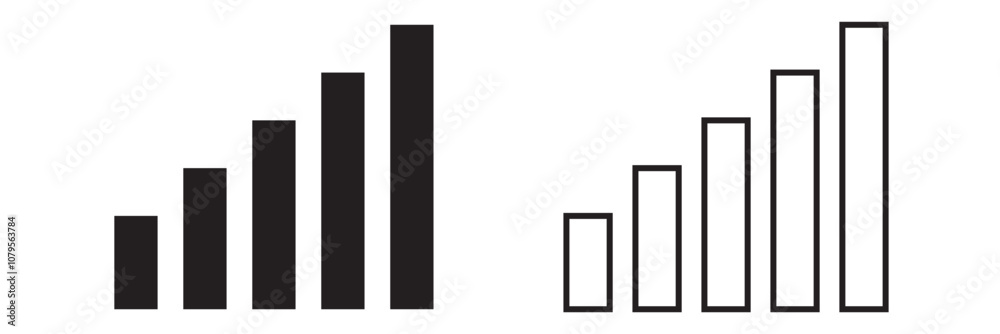 Vector set of phone signal, wifi and battery health status bar icon isolated on white background. Vector illustration. Vector set of phone signal, wifi and battery health status bar icon isolated on white background. Vector illustration.