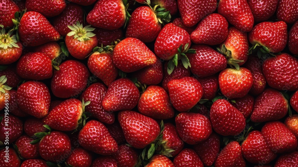 Close-up of Fresh Red Strawberries, Juicy and Delicious, Perfect for Summer Treats Close-up of Fresh Red Strawberries, Juicy and Delicious, Perfect for Summer Treats