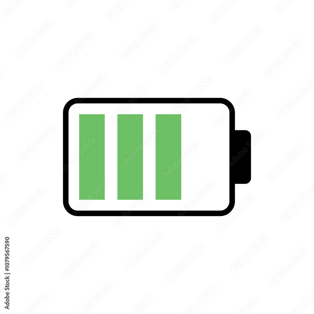Battery icon vector design element templates simple Battery icon vector design element templates simple